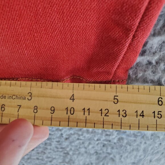 Current / Elliott Jeans Womens 28 Red Mid-Rise Skinny Fit Stretch Denim - Picture 6 of 10